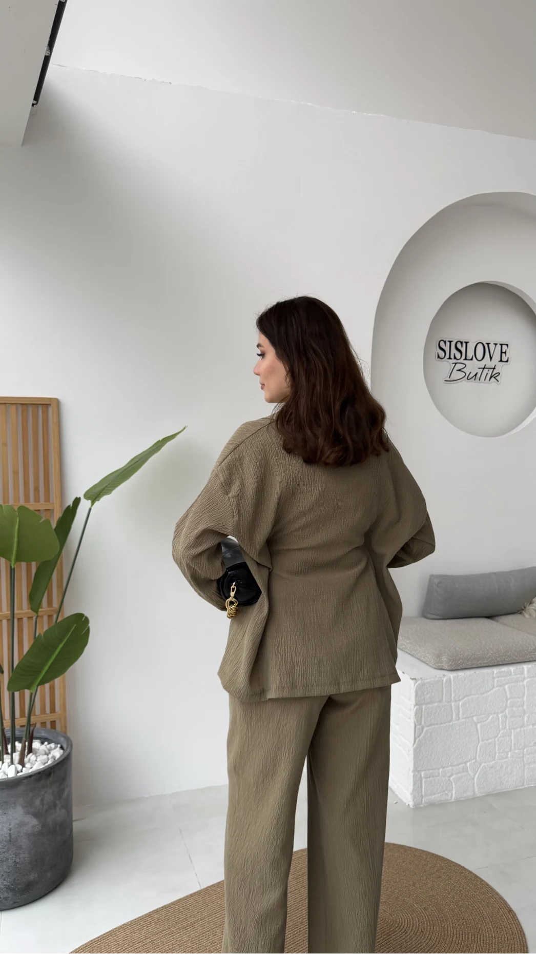 Ruth Kimono Takım - Haki - Kod: 51277