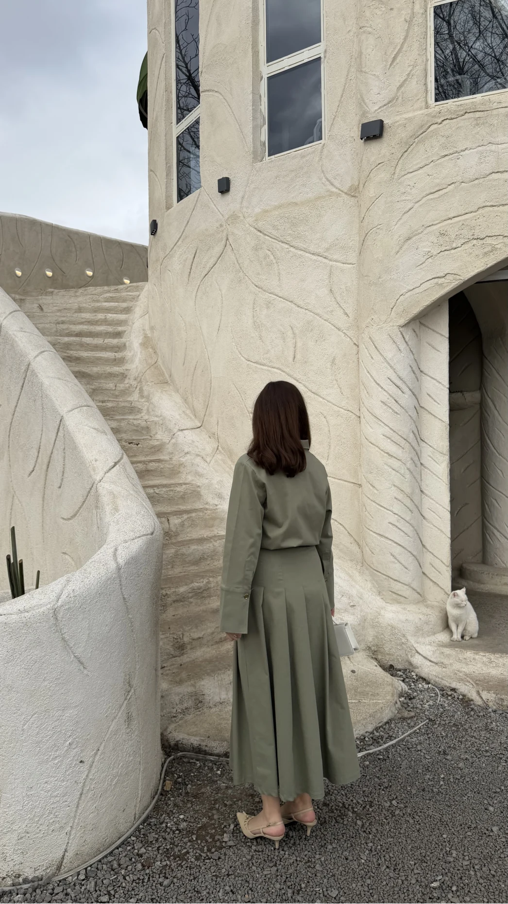 Loretta Pileli Etek Gömlek Takım - Mint - Kod: 266004