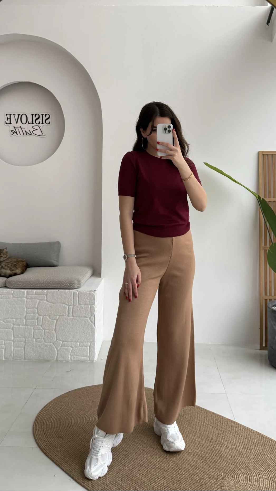 İsadore Triko Pantolon - Camel