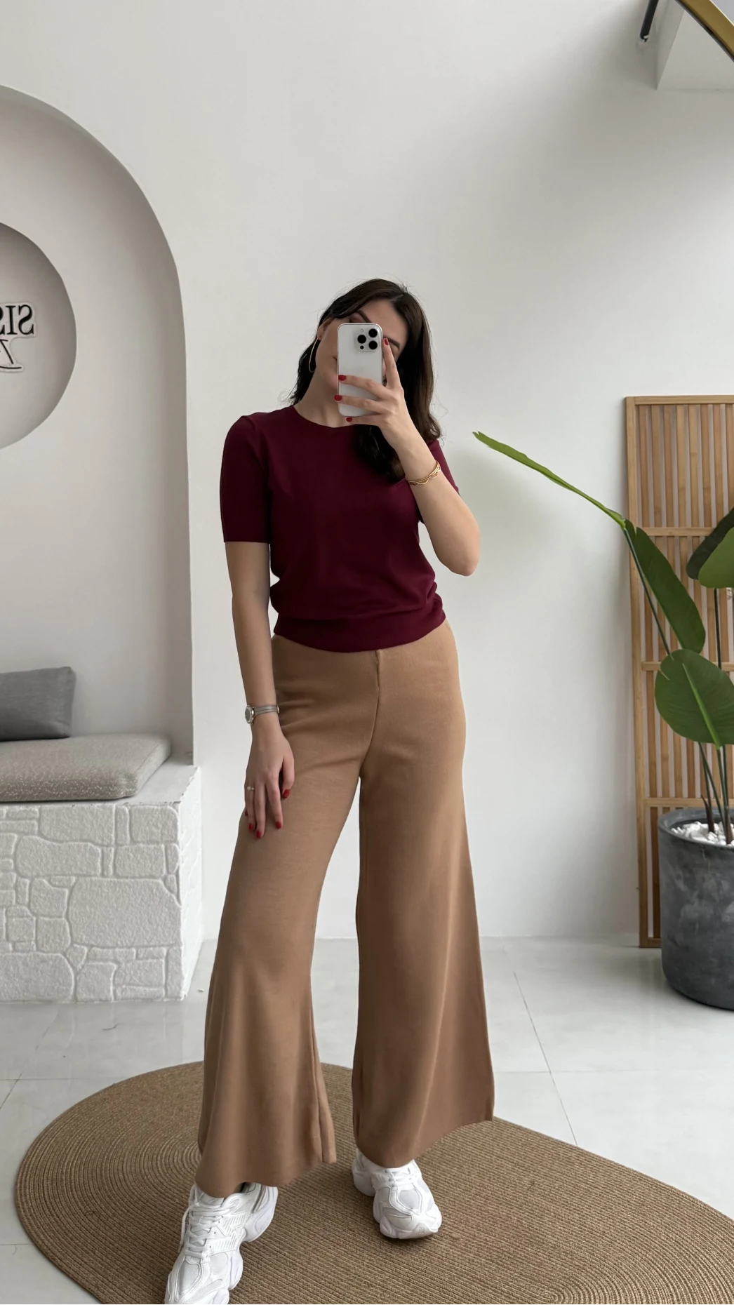 İsadore Triko Pantolon - Camel