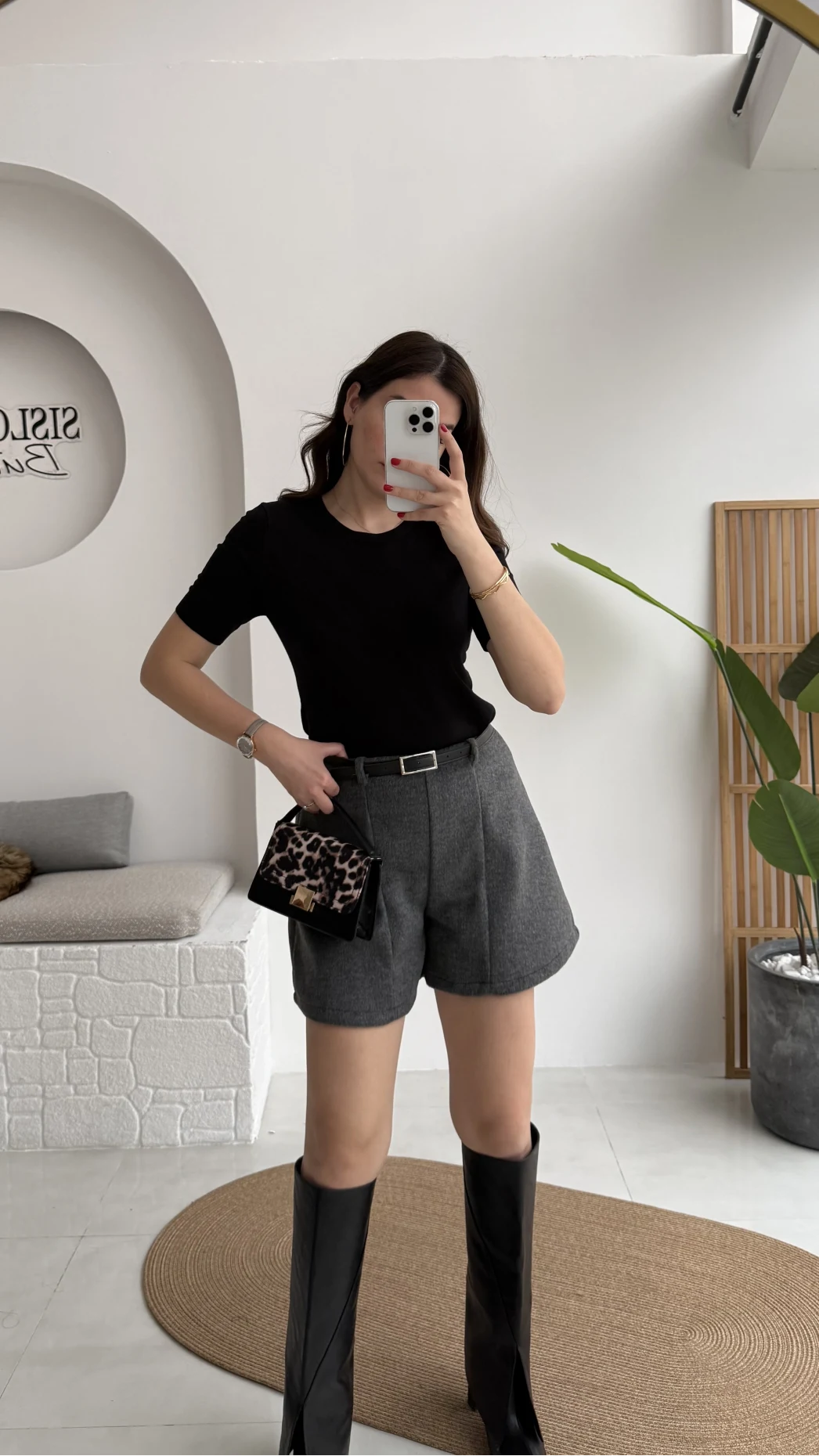 Dilvin Bisiklet Yaka Kısa Kol Triko Bluz - Siyah - Kod: 10779