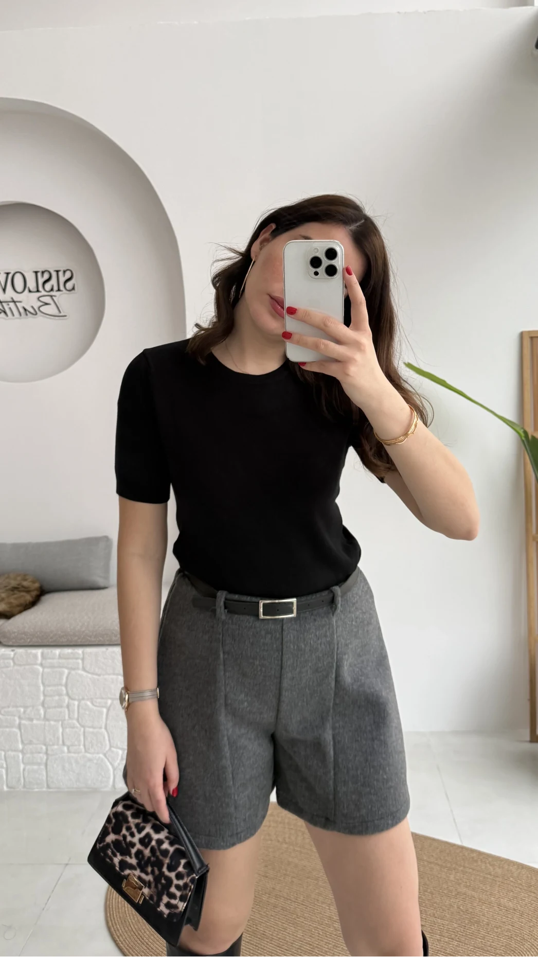 Dilvin Bisiklet Yaka Kısa Kol Triko Bluz - Siyah - Kod: 10779