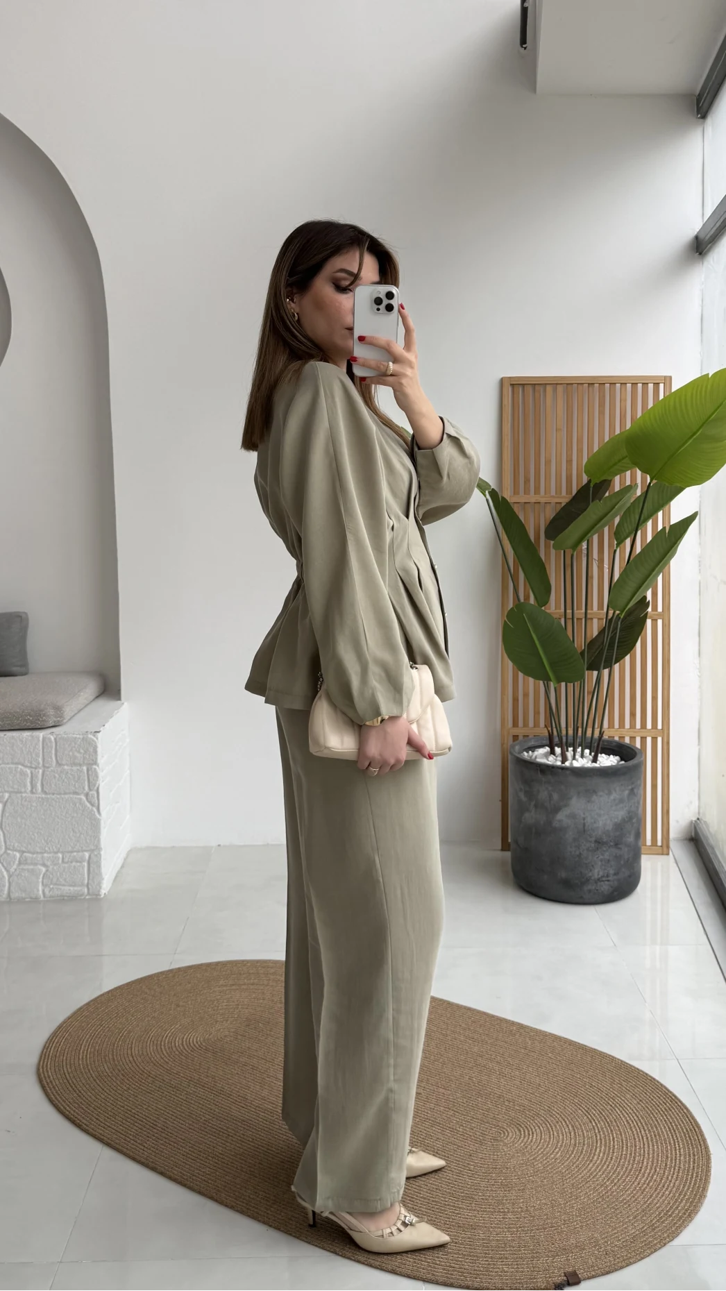 Stellaa Pile Dikişli Takım - Çağla - Kod: 8930