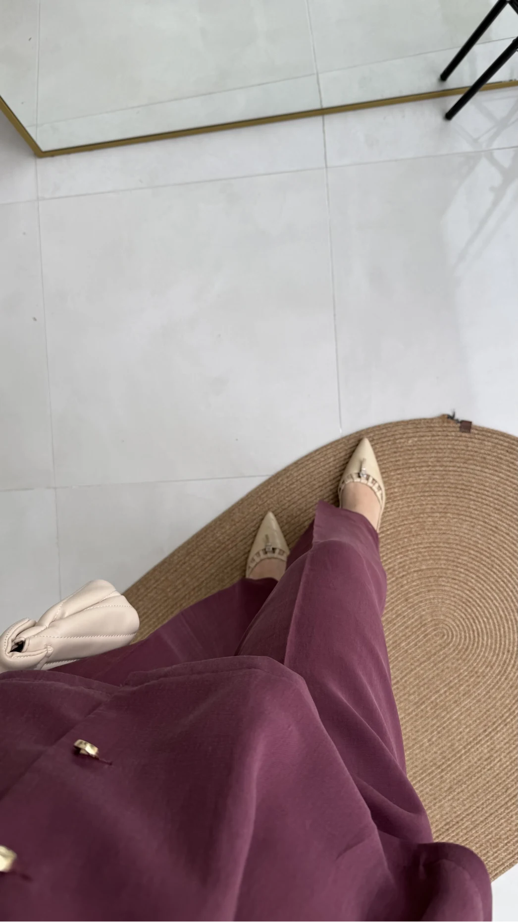 Stellaa Pile Dikişli Takım - Mürdüm - Kod: 8930