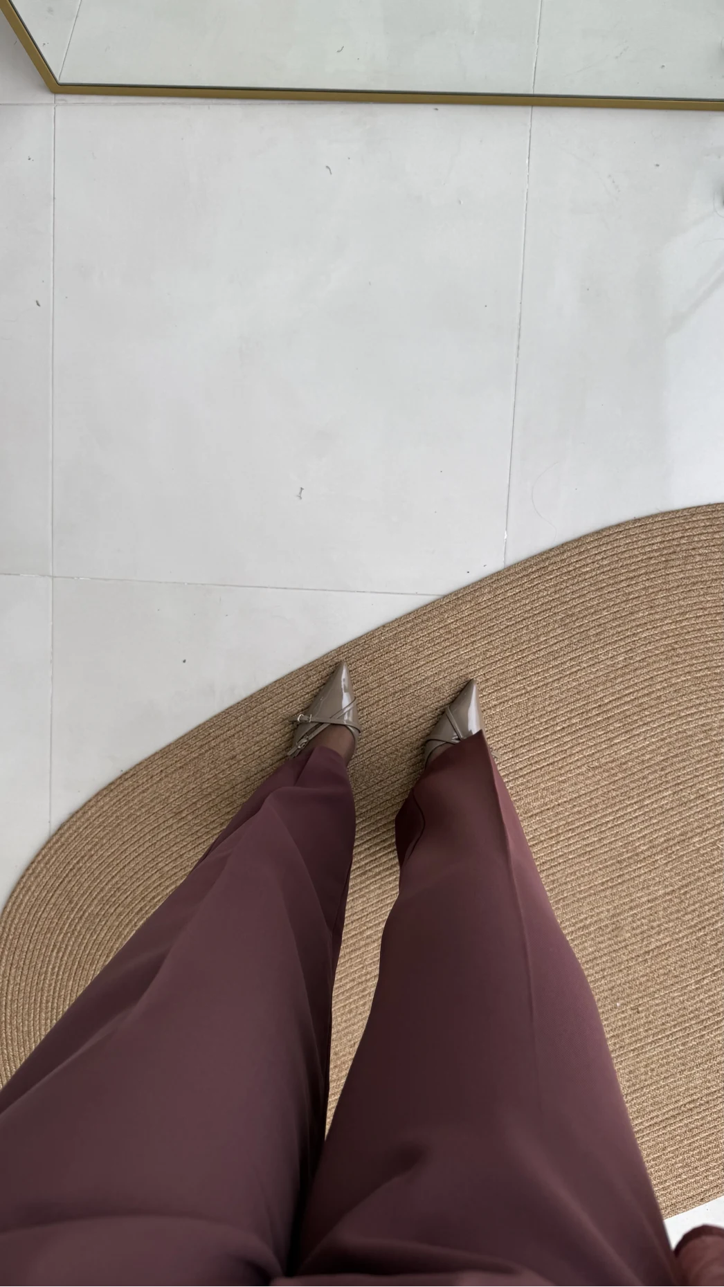 Pileli Palazzo Dökümlü Kumaş Pantolon - Gül Kurusu - Kod: 51078