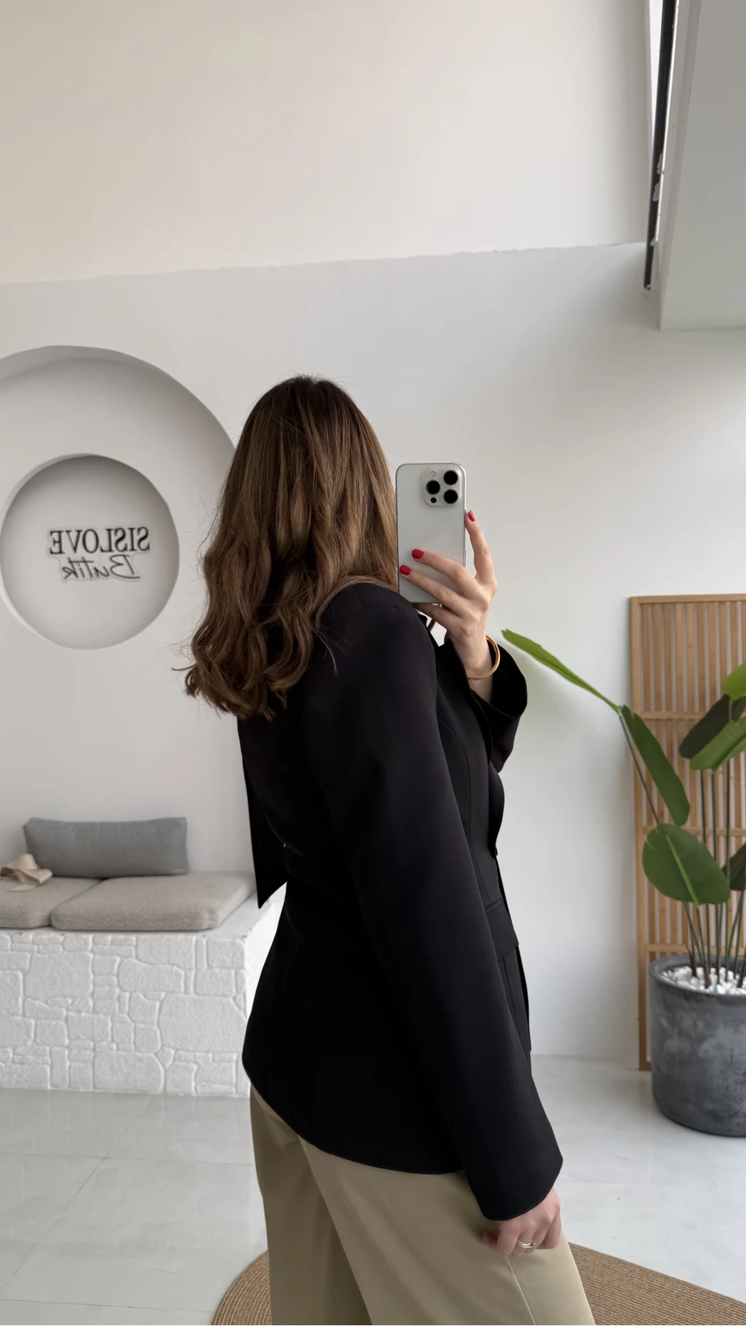 Lucy Fularlı Bele Oturan Blazer Ceket - Siyah