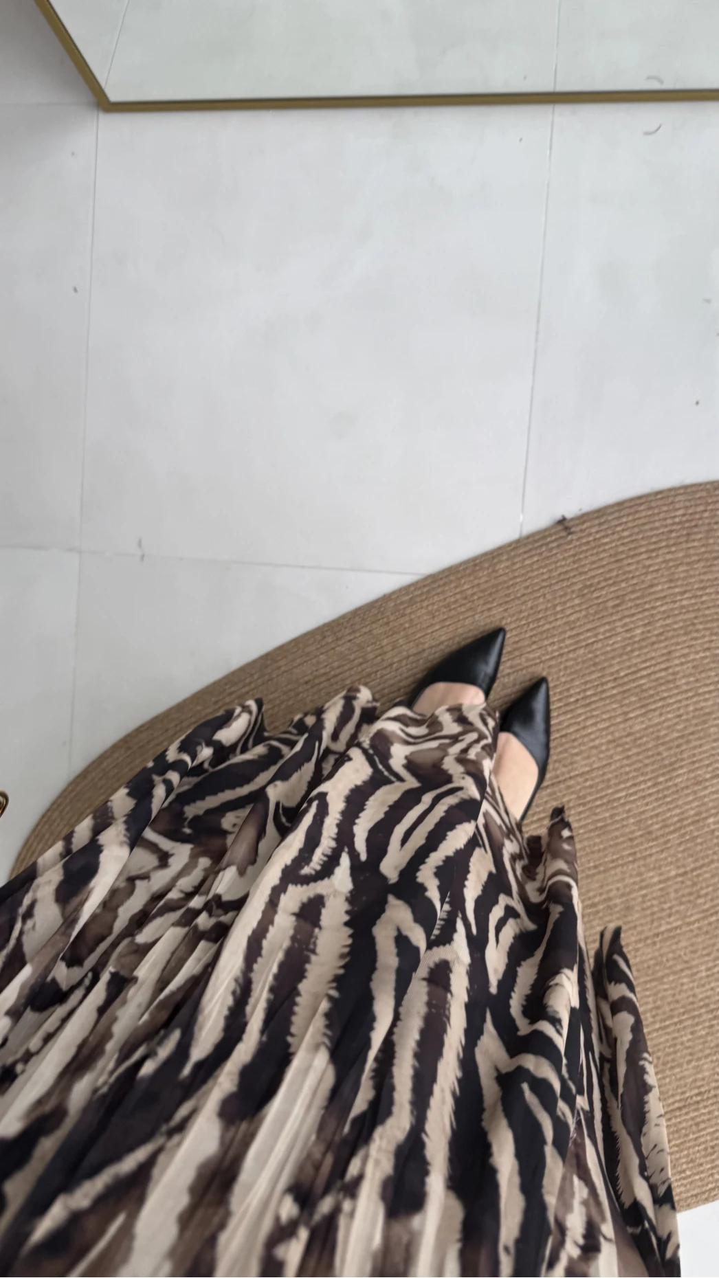 Mabel Kemerli Parçalı Etek - Kahve -Kod: 3370