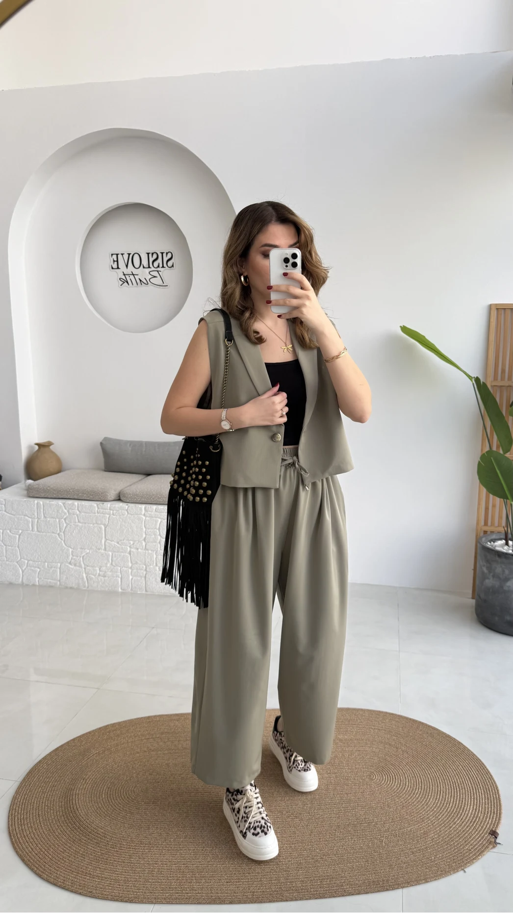 Kelly Yelek Pantolon Takım - Haki - Kod: 9588