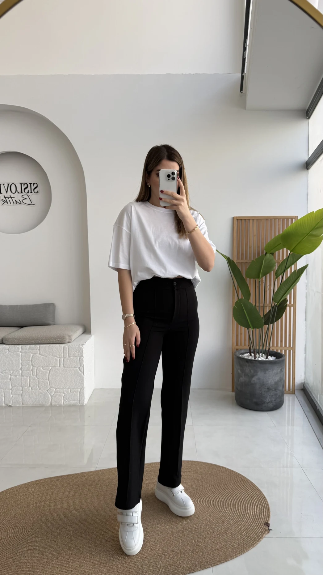 Sis Panto - Çimalı Ful Likralı Pantolon - Siyah - Kod: 1710