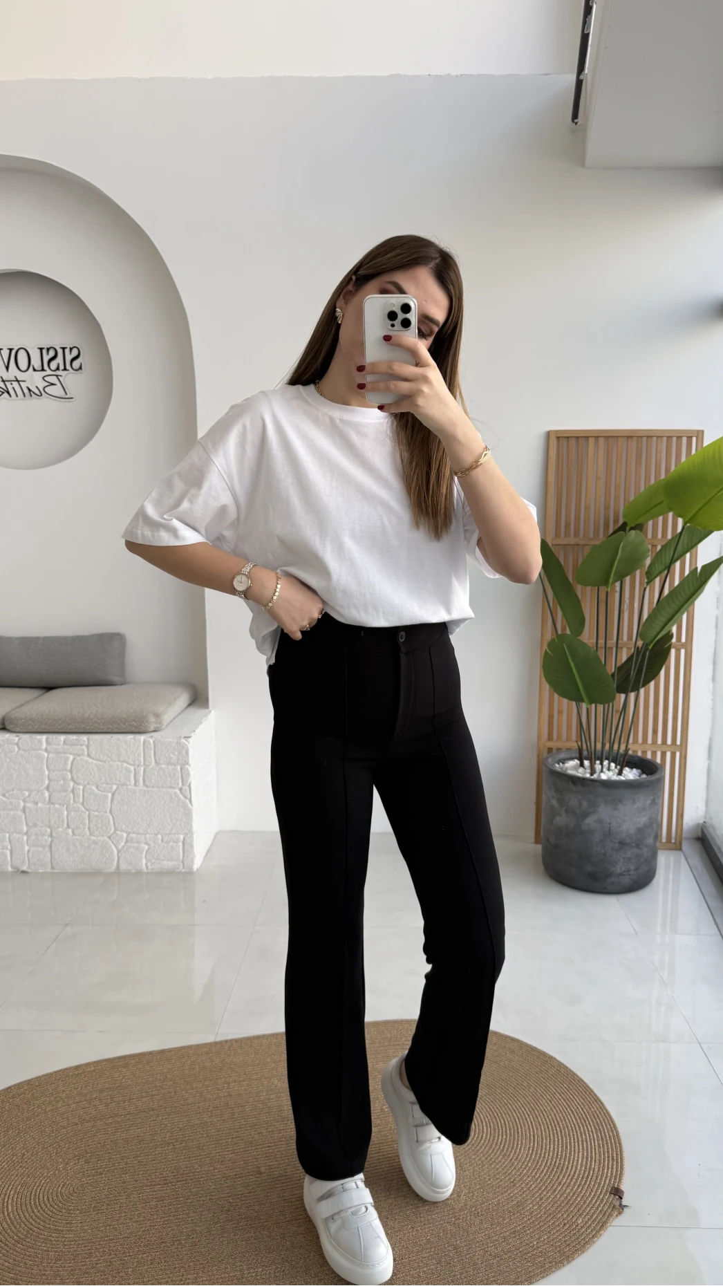 Sis Panto - Çimalı Ful Likralı Pantolon - Siyah - Kod: 1710