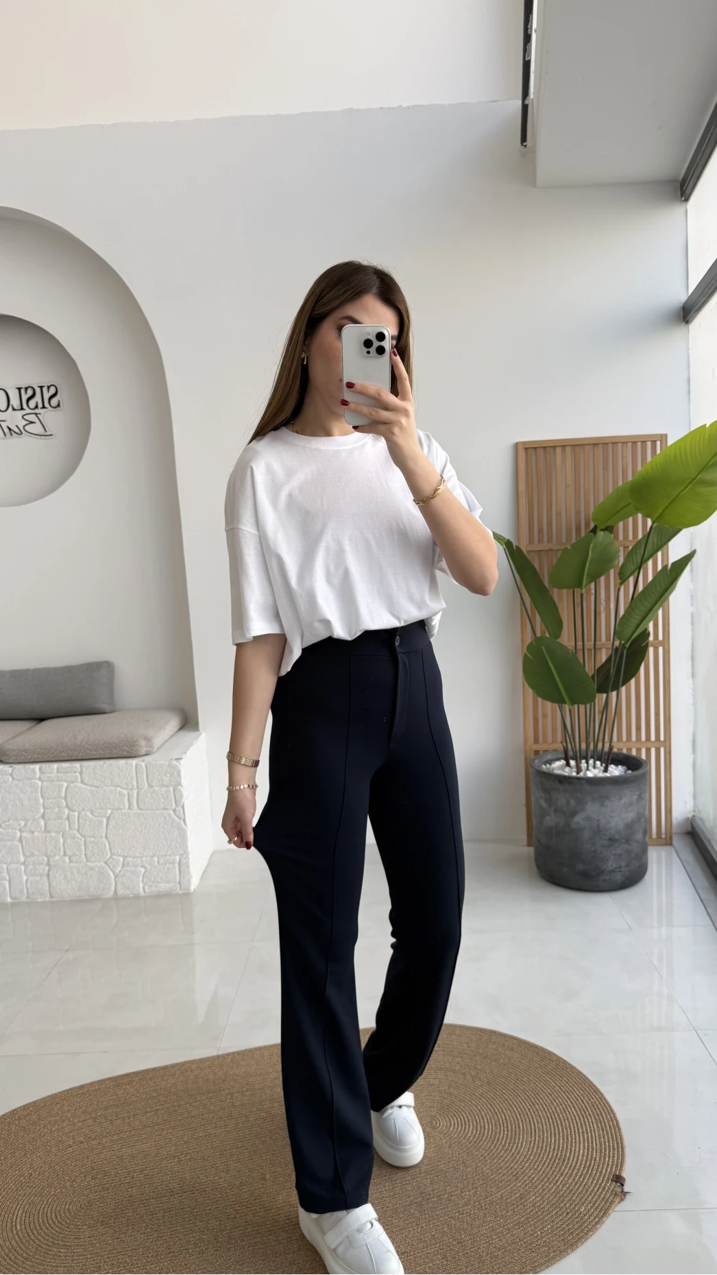 Sis Panto - Çimalı Ful Likralı Pantolon - Lacivert - Kod: 1710