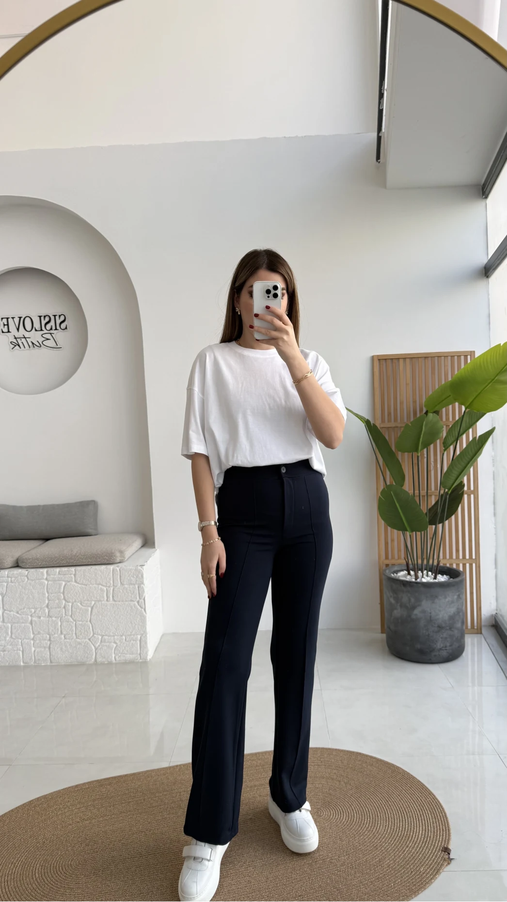 Sis Panto - Çimalı Ful Likralı Pantolon - Lacivert - Kod: 1710