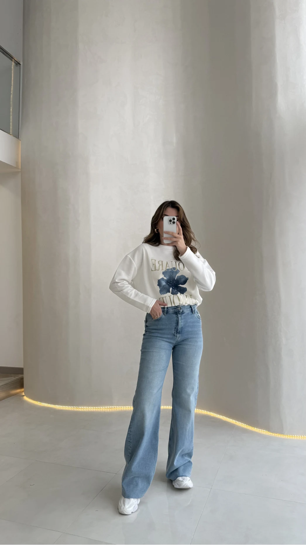 Jomo Yüksek Bel Likralı Denim Jean Pantolon - Mavi - Kod: 3462