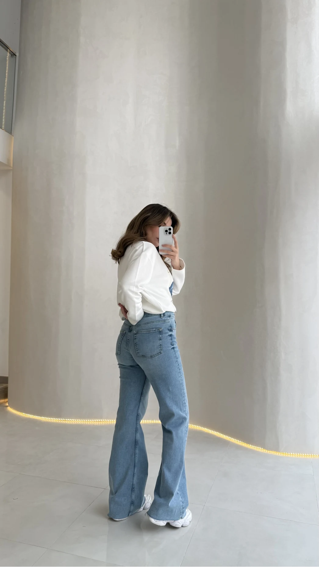 Jomo Yüksek Bel Likralı Denim Jean Pantolon - Mavi - Kod: 3462