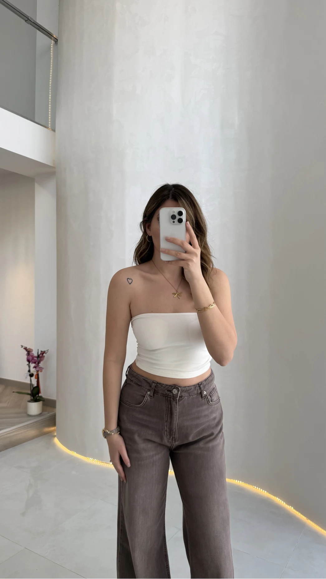 Straplez Crop Pedli Body - Ekru - Kod: 23369