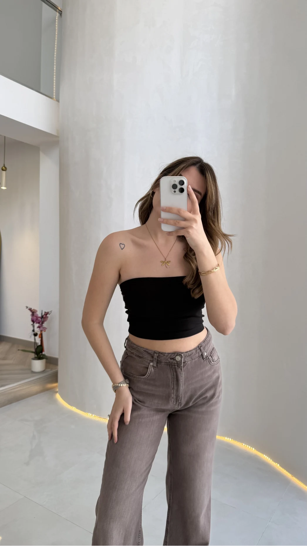 Straplez Crop Pedli Body - Siyah - Kod: 23369