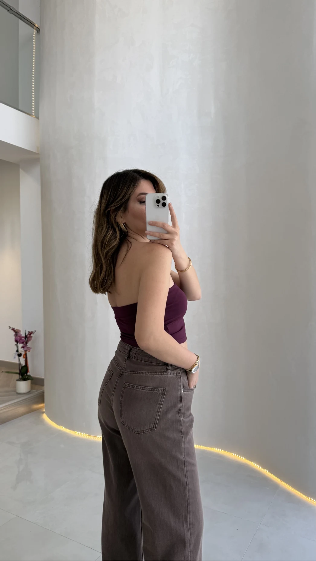 Straplez Crop Pedli Body - Bordo - Kod: 23369