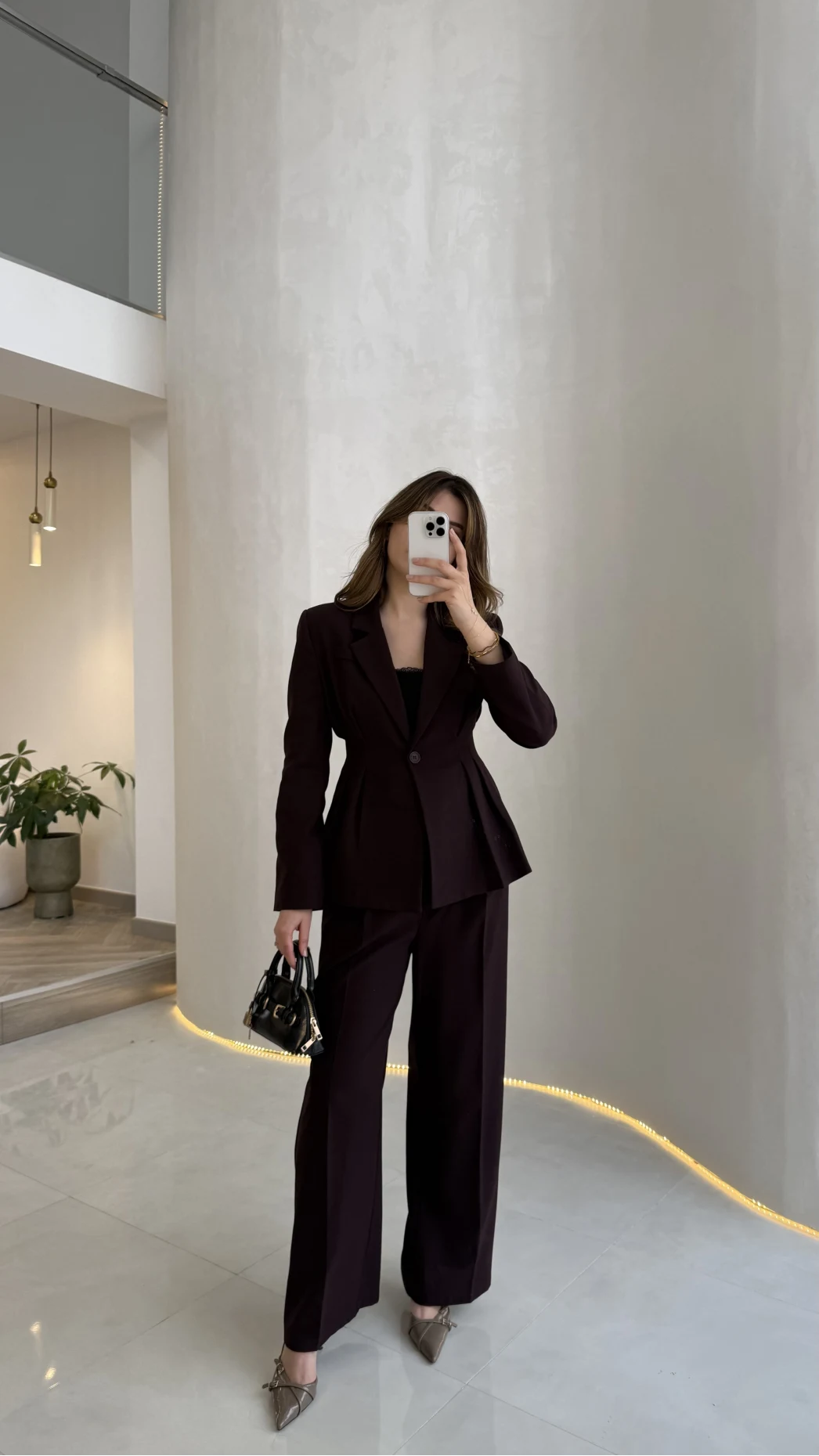 Charlotte Pilili Bele Oturan Takım - Mürdüm - Kod: 8884