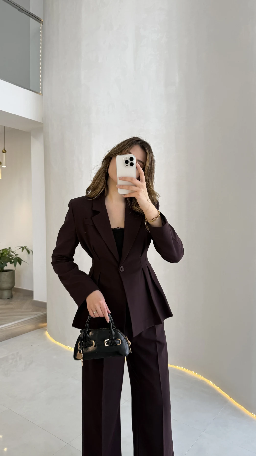 Charlotte Pilili Bele Oturan Takım - Mürdüm - Kod: 8884