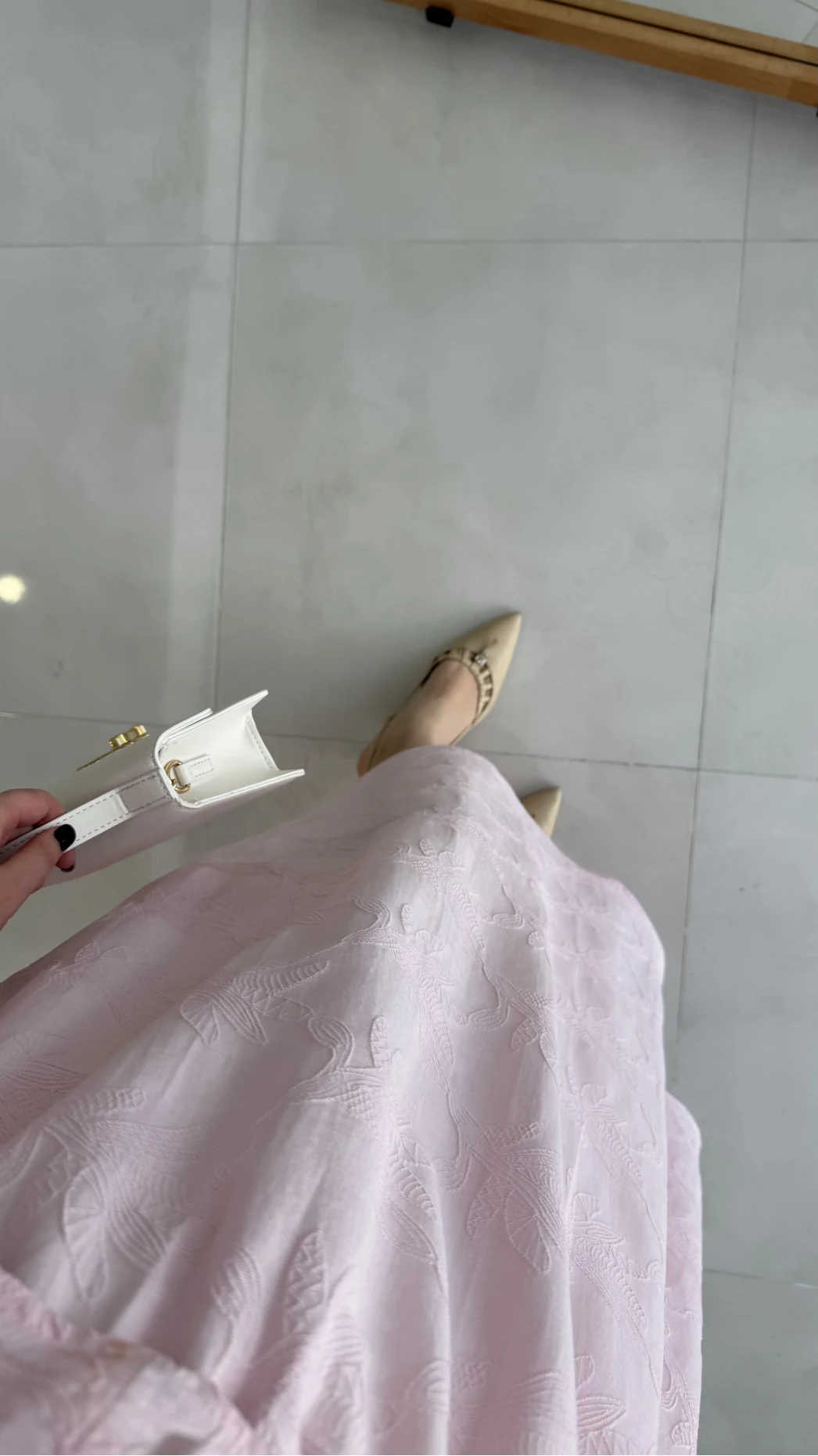 Brera Balon Kol Dokulu Etek Bluz Takım - Pembe - Kod: 6045