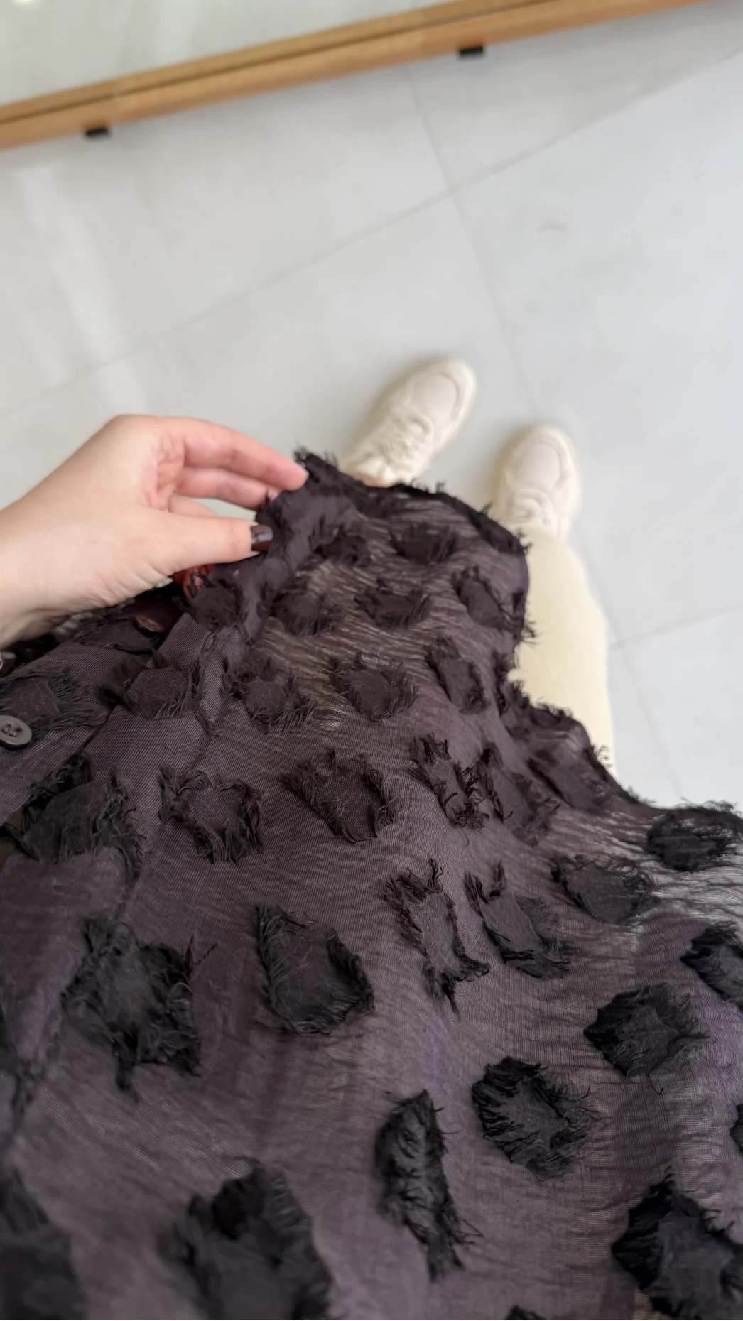 Whisper Püsküllü İnce Gömlek - Acı Kahve - Kod: 2235