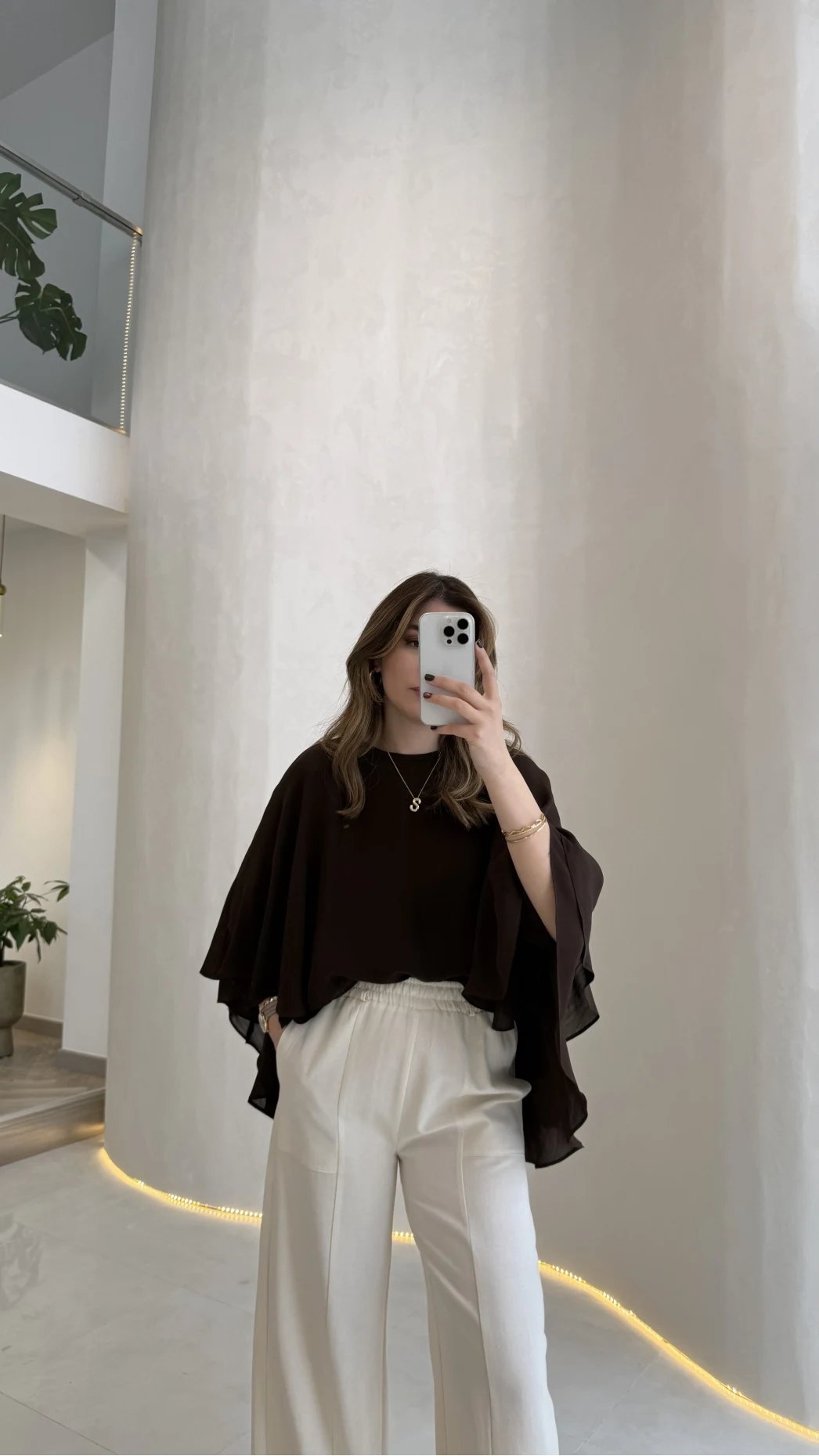 Mariposa Pelerin Bluz - Acı Kahve - Kod: 5044