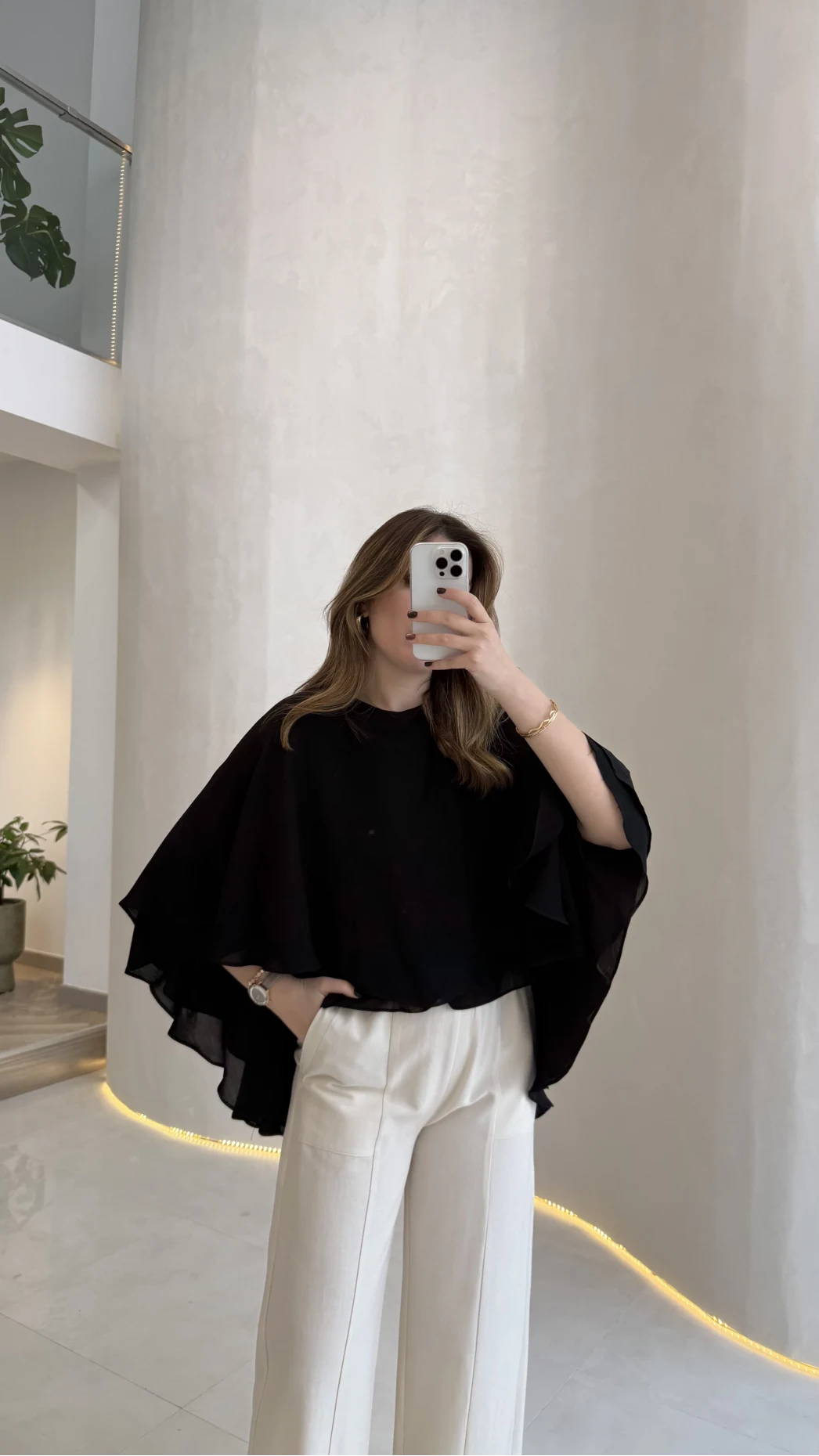 Mariposa Pelerin Bluz - Siyah - Kod: 5044