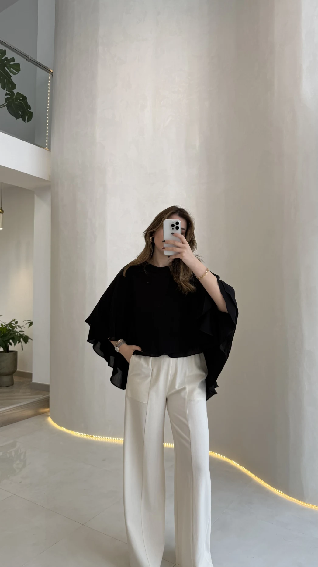 Mariposa Pelerin Bluz - Siyah - Kod: 5044