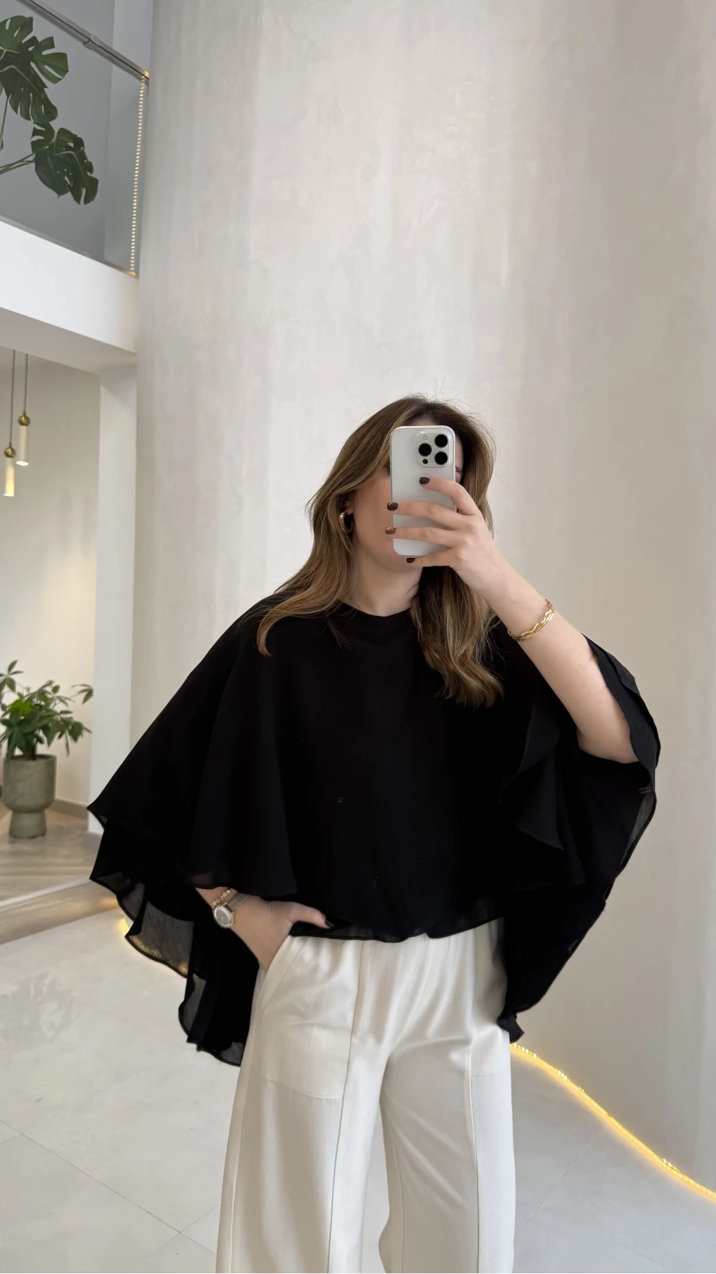 Mariposa Pelerin Bluz - Siyah - Kod: 5044