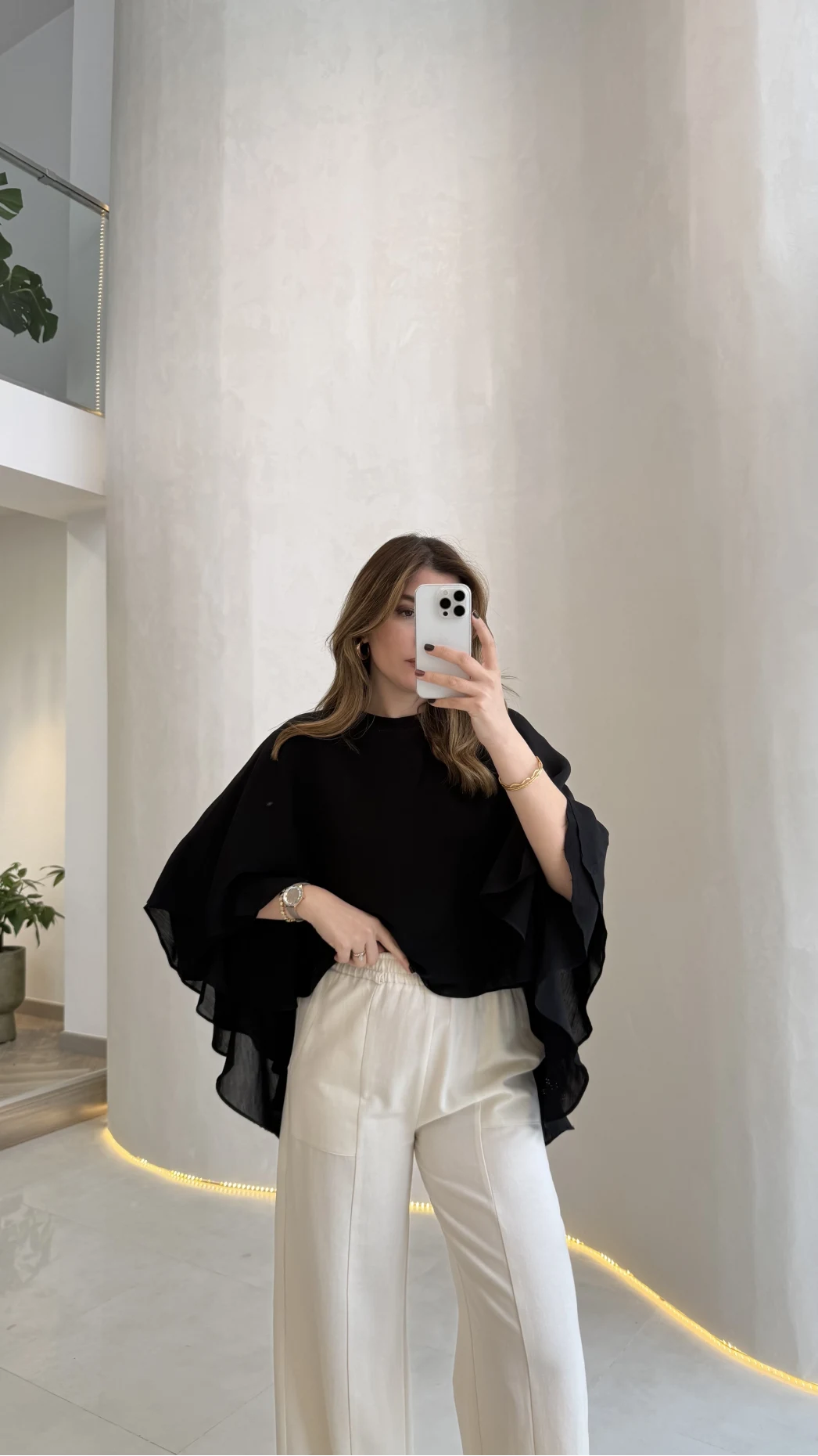 Mariposa Pelerin Bluz - Siyah - Kod: 5044