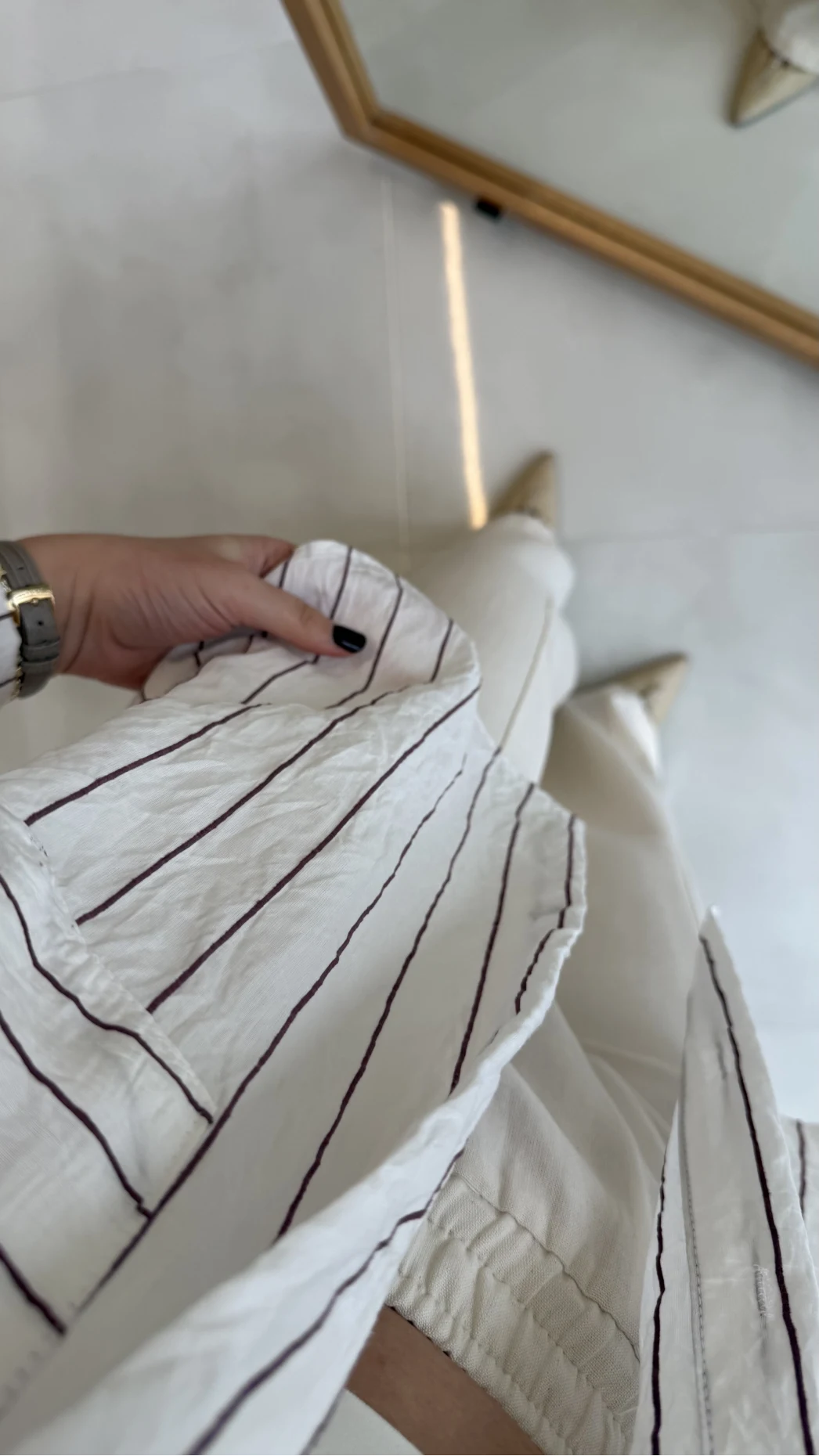 Sheep Çizgili Gömlek - Mor Çizgili - Kod: 2217