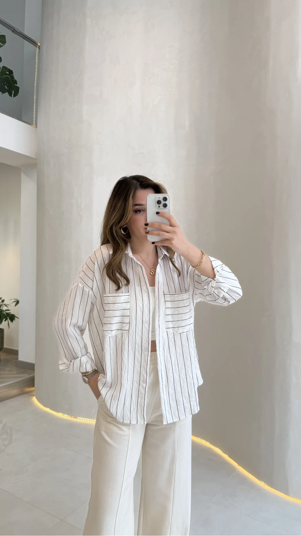 Sheep Çizgili Gömlek - Mor Çizgili - Kod: 2217