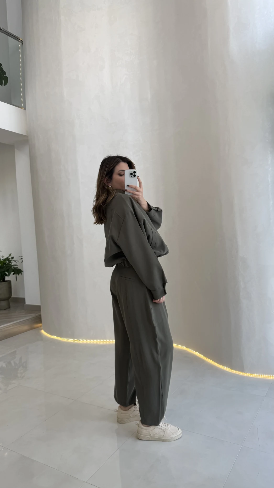 Bliss Bomber Ceket-Pantolo Takım - Haki - Kod: 7165