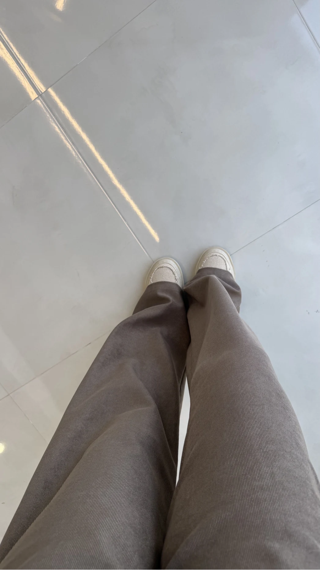 Kadife Cırt Detay Pantolon - Vizon - Kod: 3997