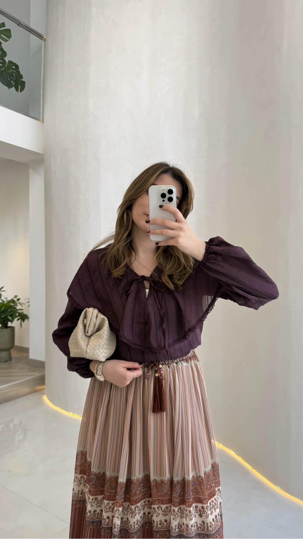 Bebe Yaka Dantel Detaylı Bluz - Mürdüm - Kod: 1571