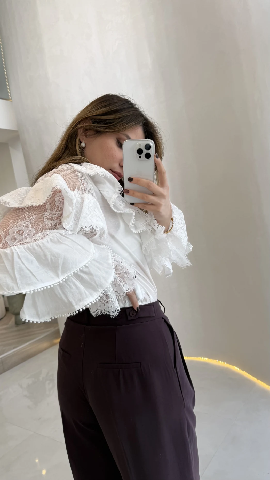 Ineffable Geniş Paça Palazzo Pantolon - Mürdüm - Kod: 3867