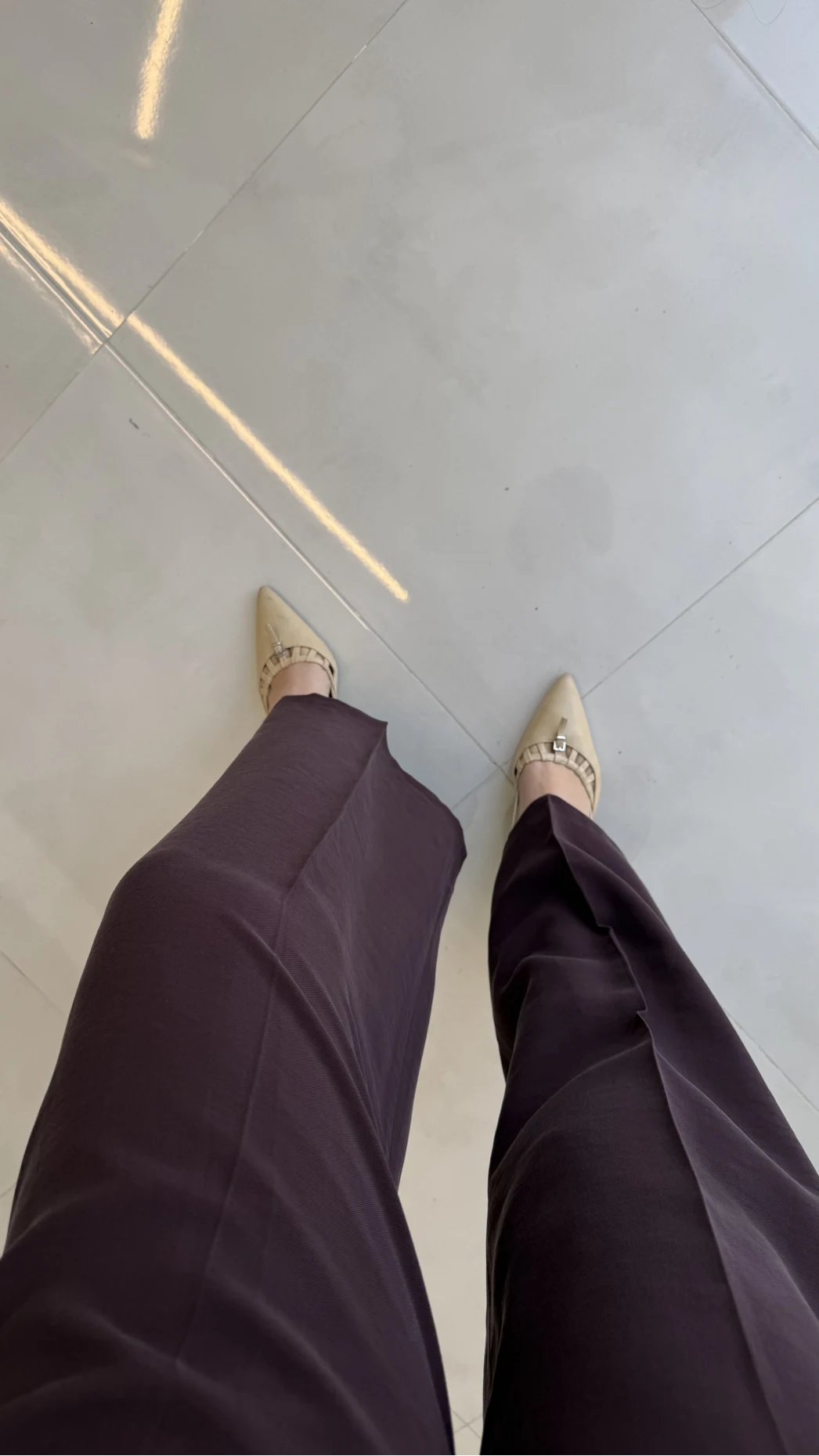 Ineffable Geniş Paça Palazzo Pantolon - Mürdüm - Kod: 3867