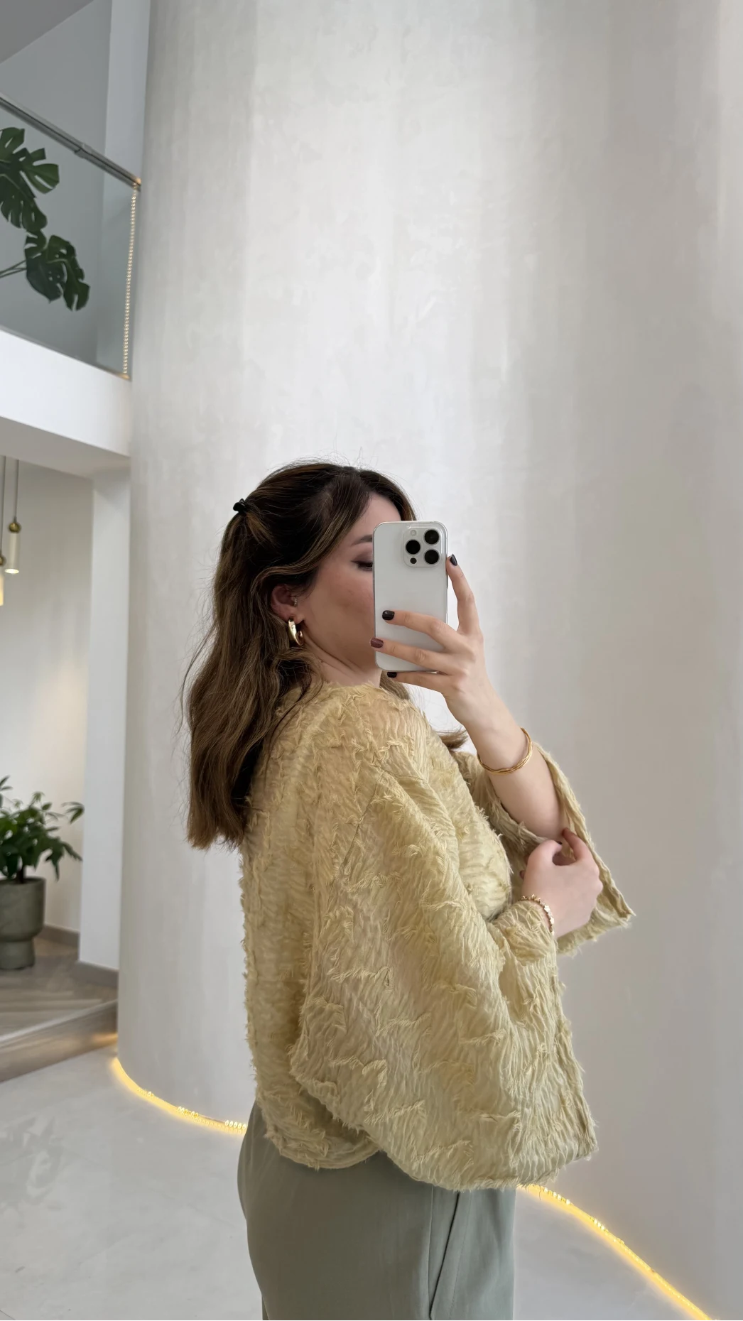 Nila Bağlamalı Püsküllü Kimono - Yeşil - Kod: 7048