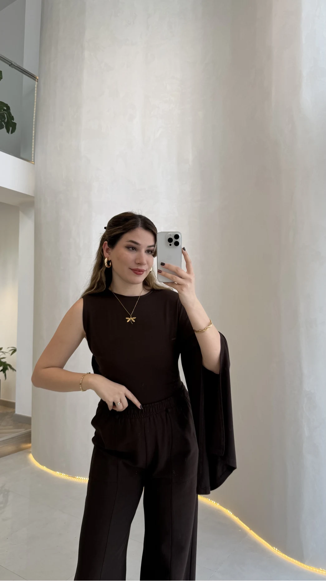 Tek Kol Bluz - Acı Kahve - Kod: 1591