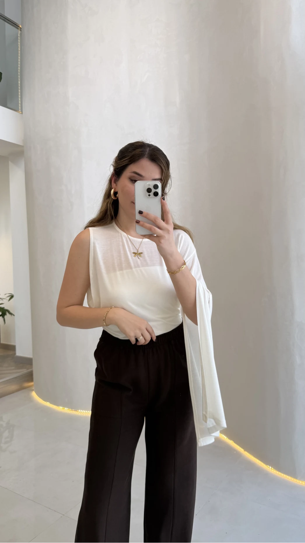 Tek Kol Bluz - Ekru - Kod: 1591