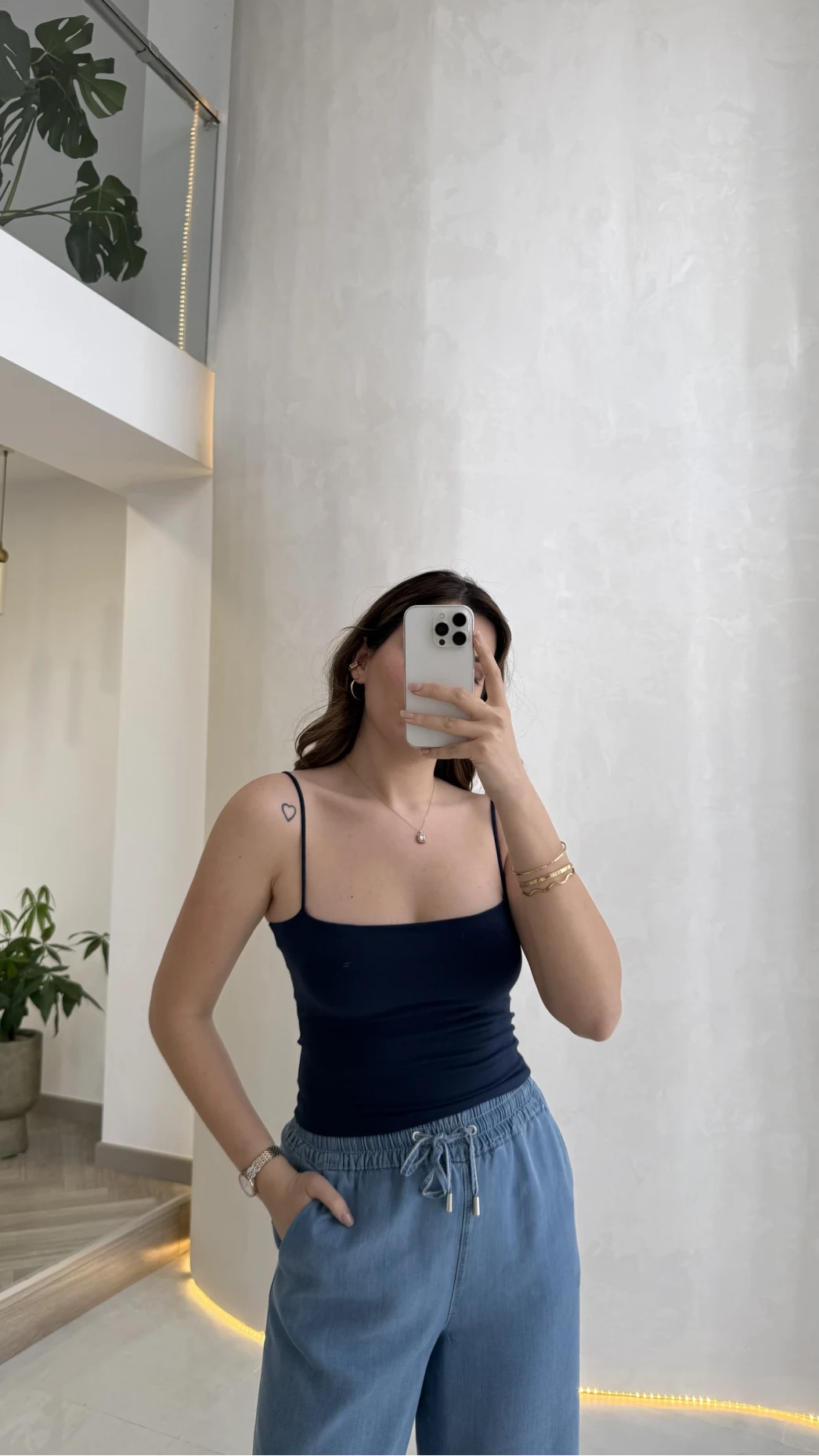 Tek Askılı Pedli Crop Body - Lacivert - Kod: 00159