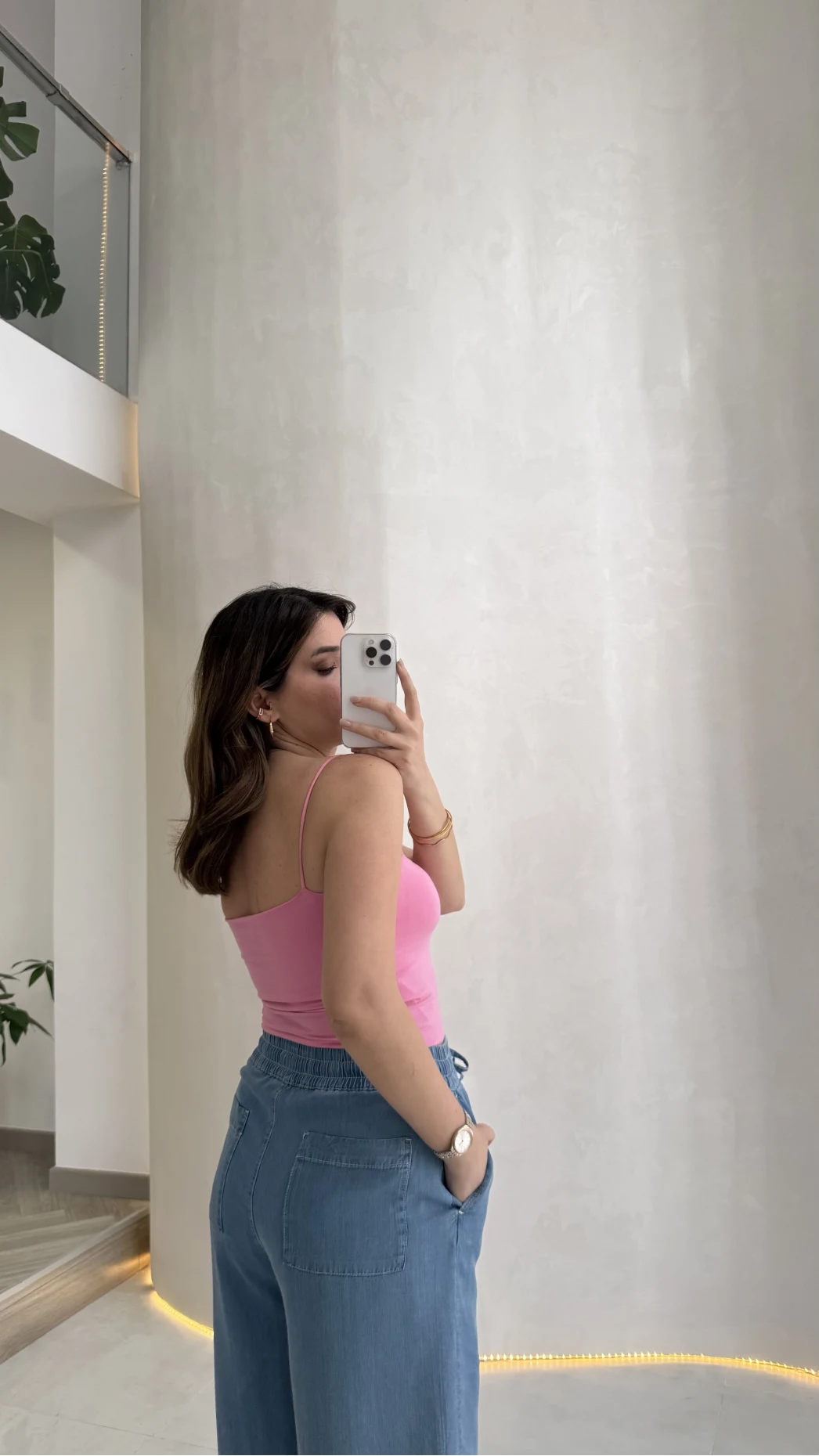 Tek Askılı Pedli Crop Body - Pembe - Kod: 00159