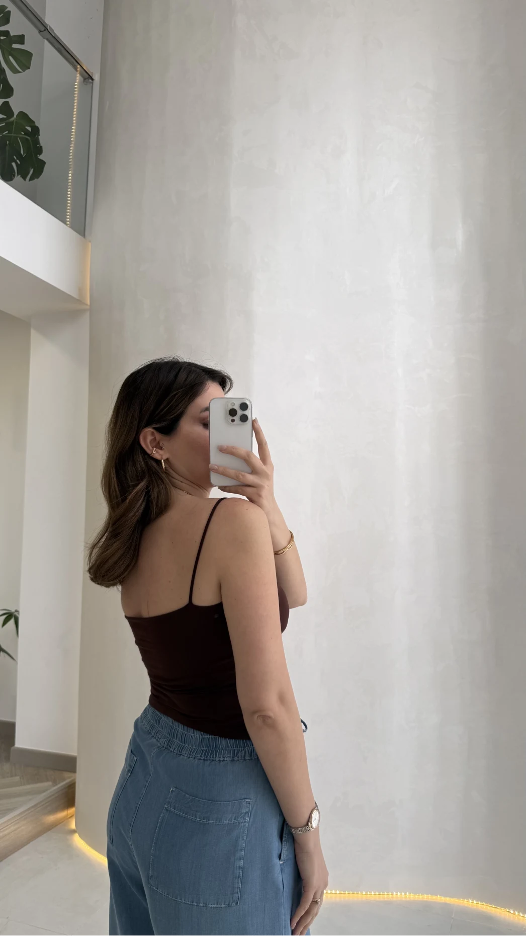 Tek Askılı Pedli Crop Body - Kahve - Kod: 00159