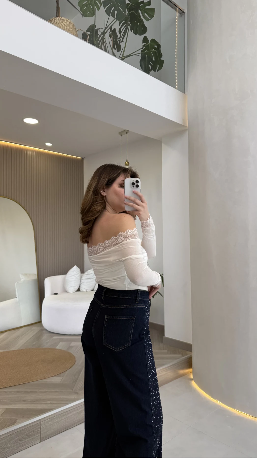 Dantelli Madonna Yaka Body - Ekru - Kod: 5065