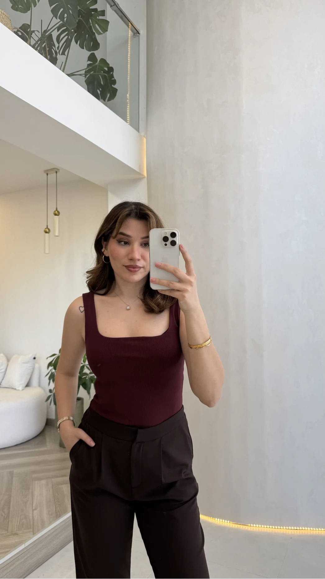 Dilvin Kalın Askılı Body - Bordo - Kod: 21057