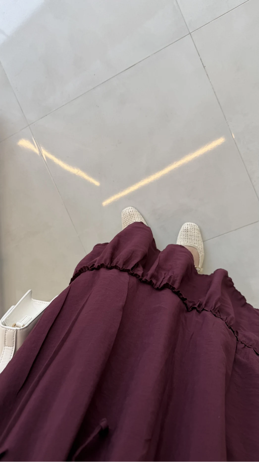 Beli Gipe Detaylı Midi Boy Etek - Mürdüm - Kod: 1294