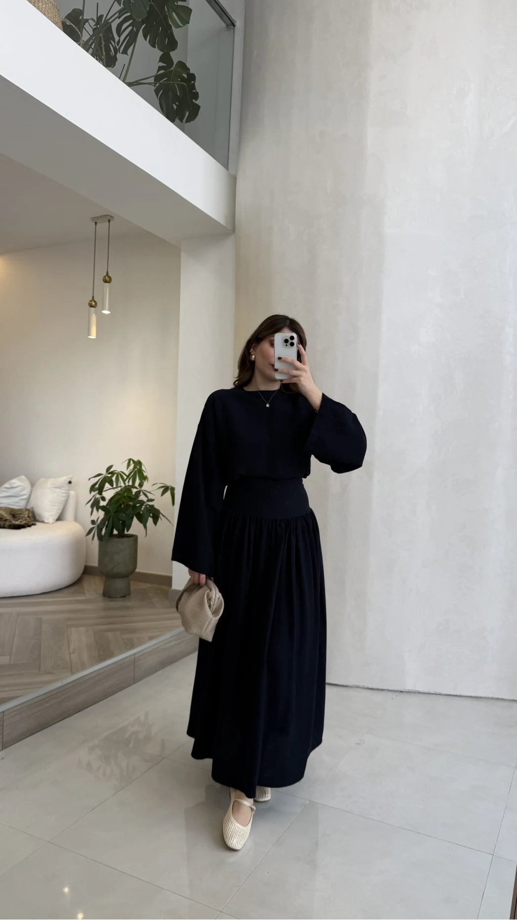 Catania Bel Detay Etek Bluz Takım - Lacivert - 6017