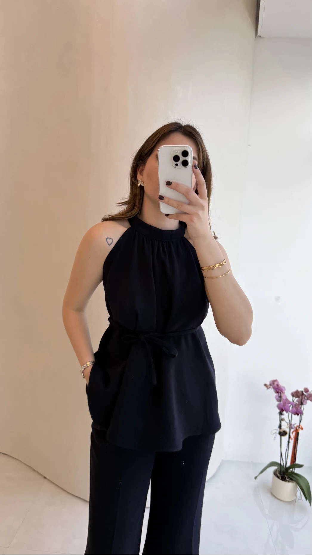 Fera Bağlama Detaylı Takım - Lacivert - Kod: 8920