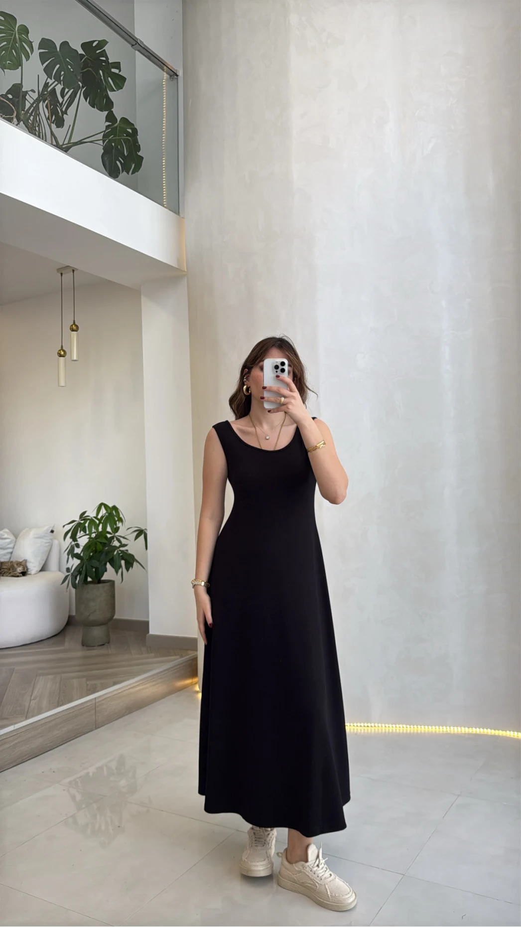 Bluzlu İkili Takım Elbise - Siyah - Kod: 4064