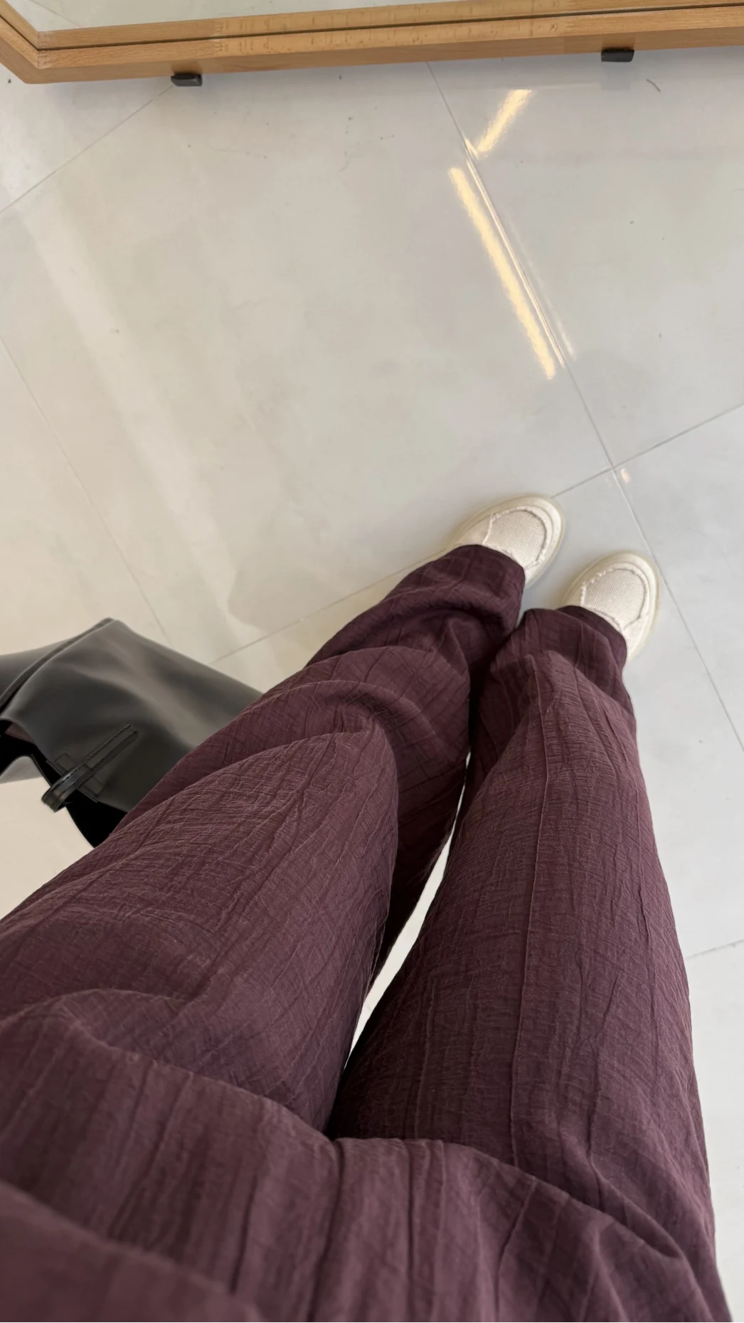 Asimetrik Kesim Yaka Detay Gömlek Takım - Bordo - Kod: 51335